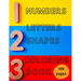 Numbers, Letters, Shapes Coloring Book.: Pre-school Education For Fun. Early Learning. For Boys & Girls. Numbers 0-10. Alphabet. First Words. Easy Sha