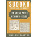 Sudoku Puzzle Book For Adults: 100 Large Print Medium Puzzles for Sudoku Lovers and Enthusiasts To Enjoy