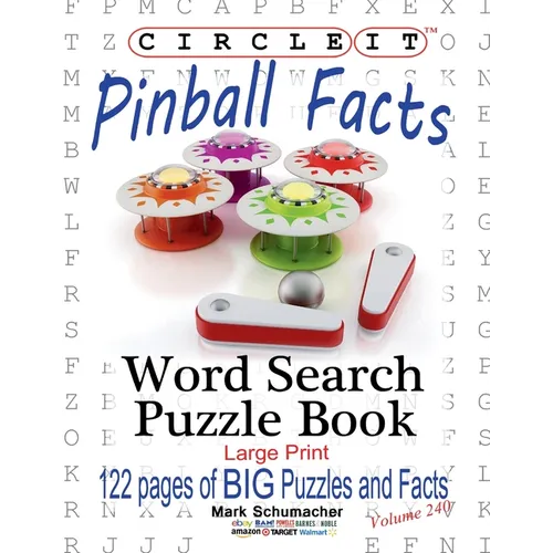 Circle It, Pinball Facts, Word Search, Puzzle Book