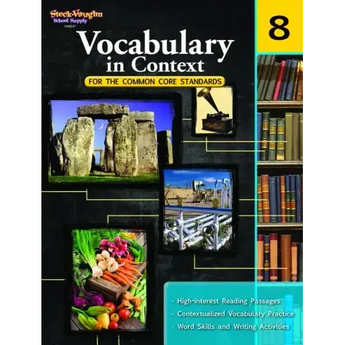 Vocabulary in Context for the Common Core Standards Reproducible Grade 8