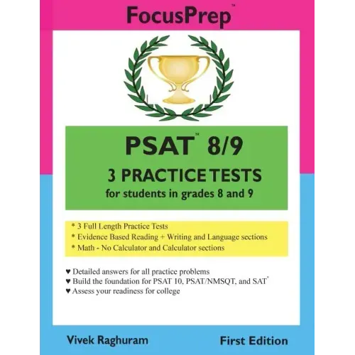 PSAT 8/9 3 Practice Tests: for students in grades 8 and 9