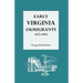 Early Virginia Immigrants, 1623-1666