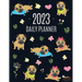 Pug Planner 2023: Funny Tiny Dog Monthly Agenda January-December Organizer (12 Months) Cute Canine Puppy Pet Scheduler with Flowers & Pretty Pink Hear