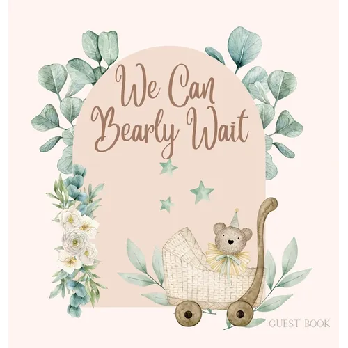 Bear Baby Shower Guest Book (hardback)