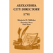 Alexandria City Directory, 1791