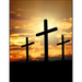 The Cross Christian Inspirational Notebook: 100 Pages 8.5" X 11" Wide Ruled Line Paper