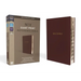NIV, Reference Bible, Giant Print, Leather-Look, Burgundy, Red Letter Edition, Indexed, Comfort Print