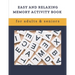 Easy and Relaxing memory activity book for adults & seniors: Extra large print word search puzzle book for grandma grandpa seniors and adults, Fun Gam