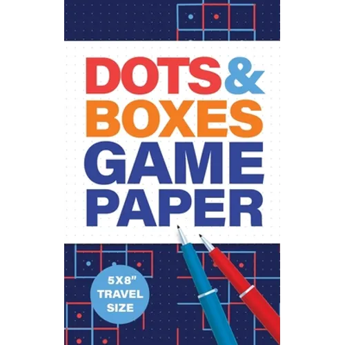 Dots & Boxes Game Paper 5x8" Travel Size: Scorecard and Game Rules Included