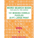 Word Search Book For Adults: Pro Series, 101 Missing Vowels Puzzles, 20 Pt. Large Print, Vol. 1