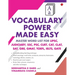 Vocabulary Power Made Easy: Master Word List for Upsc, Judiciary, Ssc, Psc, Cuet Cat, Clat, Sat, Gre, Gmat, Toefl, Ielts, Gate