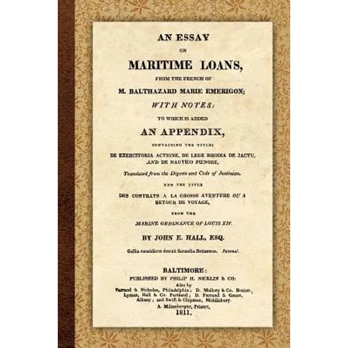 An Essay on Maritime Loans