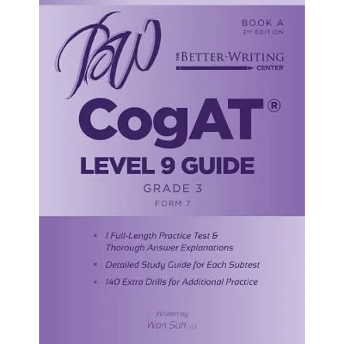 CogAT Level 9 (Grade 3) Guide: Book A