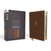 Nasb, Thinline Bible, Large Print, Leathersoft, Brown, Red Letter Edition, 1995 Text, Thumb Indexed, Comfort Print