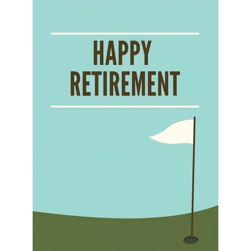 Golf Retirement Guest Book (Hardcover): Retirement book, retirement gift, Guestbook for retirement, retirement book to sign, message book, memory book