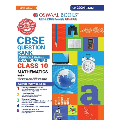 Oswaal CBSE Class 10 Mathematics Basic Question Bank 2023-24 Book