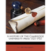 A History of the Cambridge University Press 1521-1921