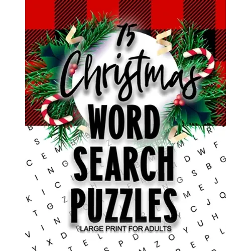 75 Christmas Word Search Puzzles Large Print for Adults