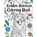 Golden Retriever Coloring Book: Adult Coloring Book, Dog Lover Gifts, Floral Mandala Coloring Pages, Animal Kingdom, Dog Mom, Pet Owner Gift