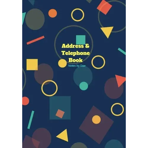 Address and Telephone Book: Softcover 7" x 10" Address and Telephone Book