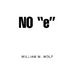 No ''e''
