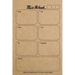 Weekly Planner Notepad: Kraft Brown, Daily Planning Pad for Organizing, Tasks, Goals, Schedule