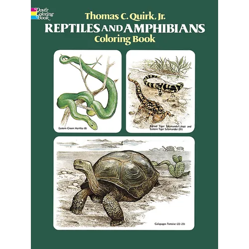 Reptiles and Amphibians Coloring Book
