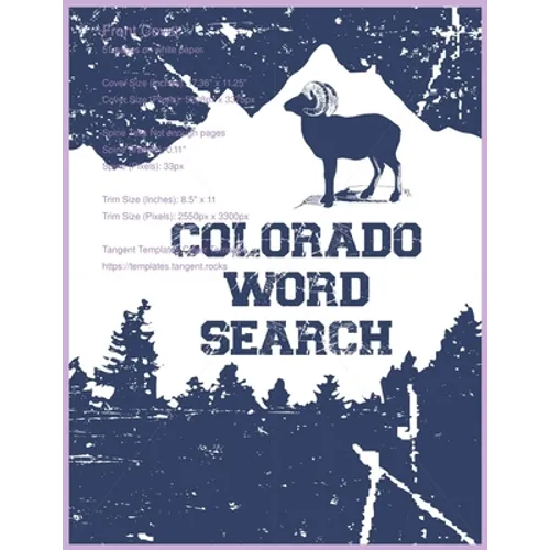 Colorado Word Search: Novelty Gift about the Colorful State for Puzzle Book Enthusiast