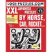 XXL Japanese Puzzles: By horse, car, rocket...