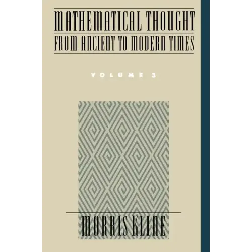 Mathematical Thought from Ancient to Modern Times