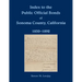 Index to the Public Official Bonds of Sonoma County, California, 1850-1892