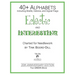 Alphabets - Eclectic and Interesting (The GREEN Book): 20th Anniversary Edition