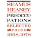 Preoccupations: Selected Prose, 1968-1978