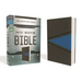Niv, Boys Bible, Leathersoft, Gray/Blue, Comfort Print