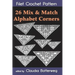 26 Mix & Match Alphabet Corners Filet Crochet Pattern: Complete Instructions and Chart