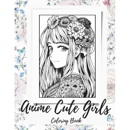 Anime Girls Coloring Book For Adults: a Fantasy Anime Girls Coloring Book with Cute and Adorable Girls