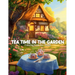 Tea Time In The Garden Coloring Book For Adults