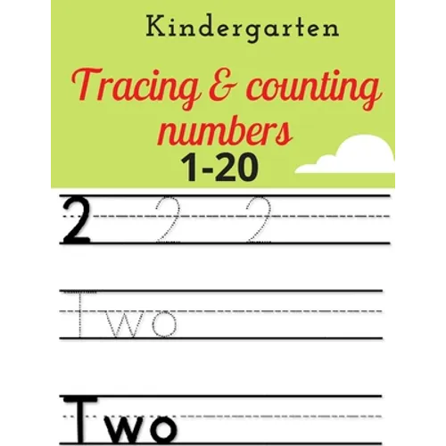 kindergarten tracing & counting numbers: 1-20
