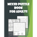 Mixed Puzzle book for Adults: Word search, Sudoku, Number Blocks - Brain teasers for adults