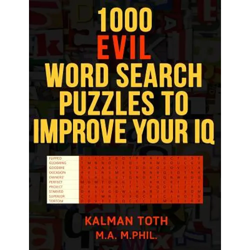 1000 Evil Word Search Puzzles to Improve Your IQ