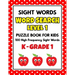 SIGHT WORDS Word Search Puzzle Book For Kids - LEVEL 1: 100 High Frequency Sight Words Reading Practice Workbook Kindergarten - 1st Grade, Ages 5 - 7