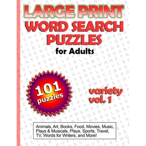 Large Print Word Search Puzzles for Adults