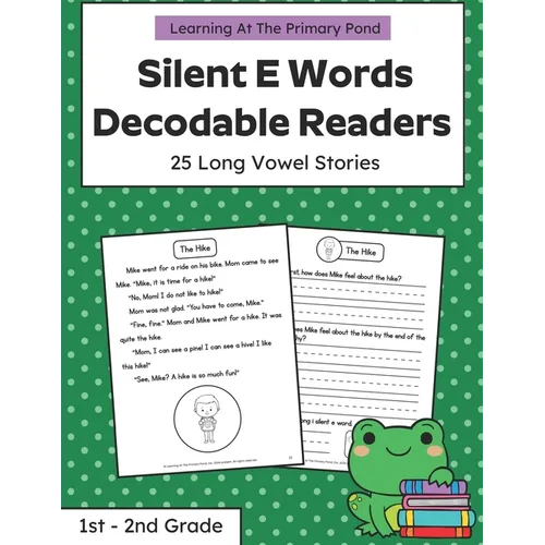 Silent E Words Long Vowel Readers: Decodable Books Grade 1 / Grade 2