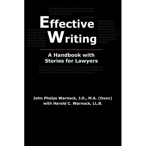 Effective Writing: A Handbook with Stories for Lawyers