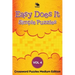 Easy Does It Simple Puzzles Vol 4: Crossword Puzzles Medium Edition