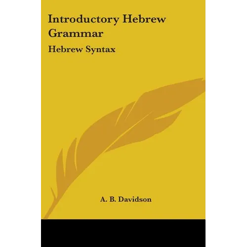 Introductory Hebrew Grammar: Hebrew Syntax