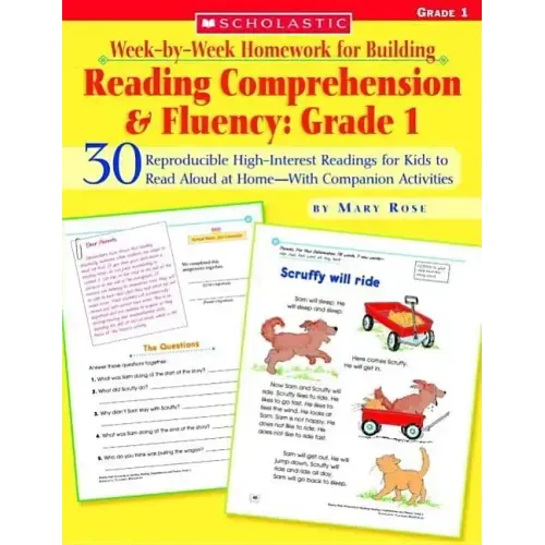 Week-By-Week Homework for Building Reading Comprehension & Fluency: Grade 1: 30 Reproducible High-Interest Readings for Kids to Read Aloud at Home--Wi