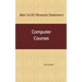 Best UCAS Personal Statement: COMPUTER COURSES: Computer Courses