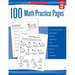 100 Math Practice Pages: Grade 2
