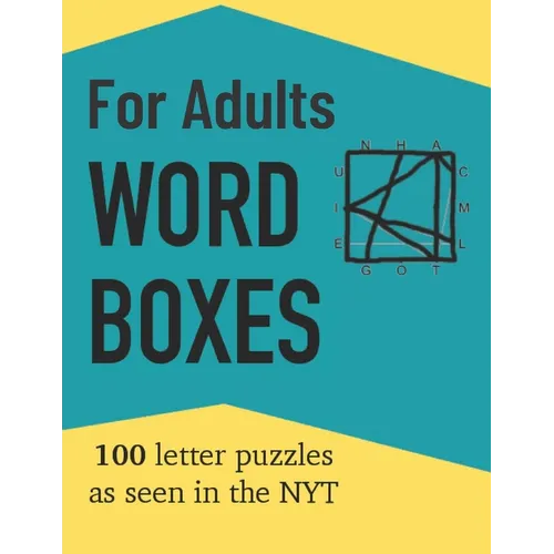 Word Boxes For Adults: 100 Letter Puzzles as seen in the NYT